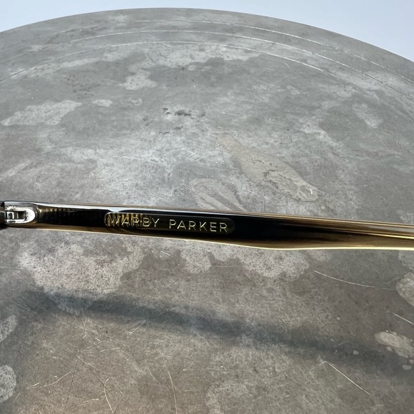 Warby Parker Black and Gold Eyewear BARNETT 278 51-18-142 - Picture 8 of 10